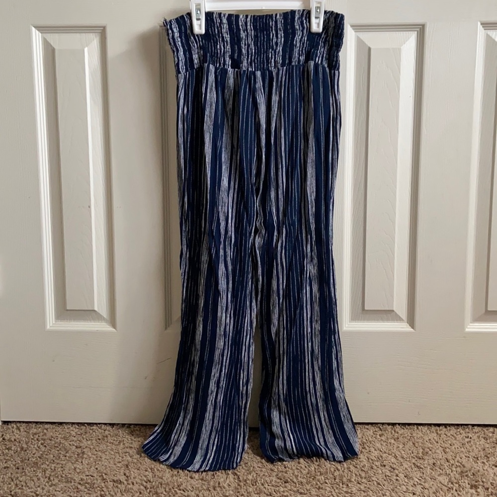 Striped flowy pants
